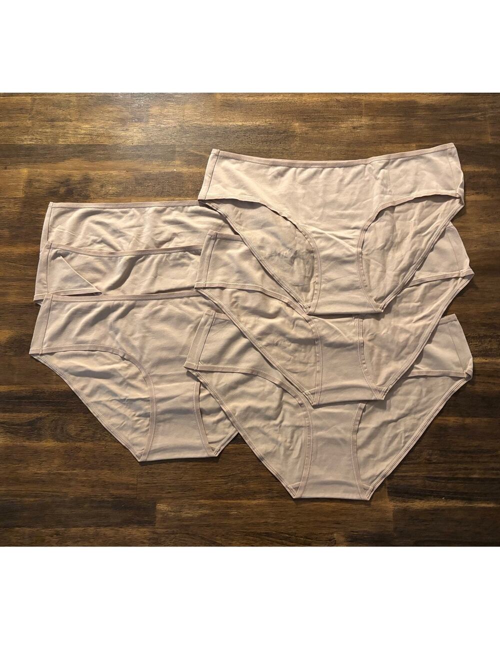 Set of 6 Quince Women’s Large Underwear Bikini Organic Cotton Stretch Panties